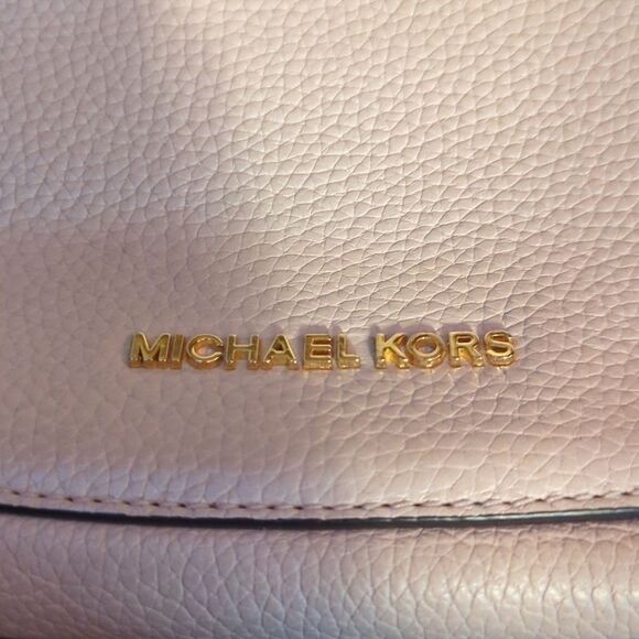 OYSTER  Michael Kors Julia Convertible oyster Leather Shoulder Bag - Picture 2 of 12